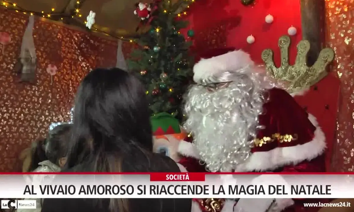 Al vivaio Amoroso di Vibo Valentia si riaccende la magia del Natale - Video