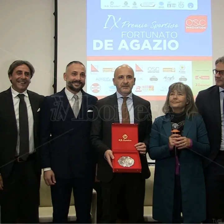 A Vibo il premio sportivo De Agazio, riconoscimento al ds dell'Inter Piero Ausilio - Video