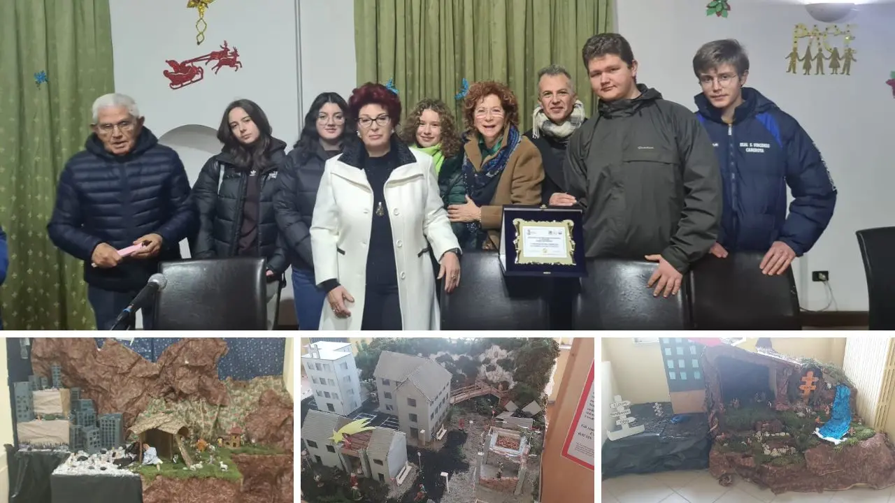 Concorso presepi a Serra, premiati gli studenti dell'istituto per geometri e del liceo scientifico