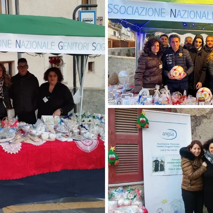 Mercatini di Natale nel Vibonese, consensi per lo stand dell’associazione genitori persone con autismo