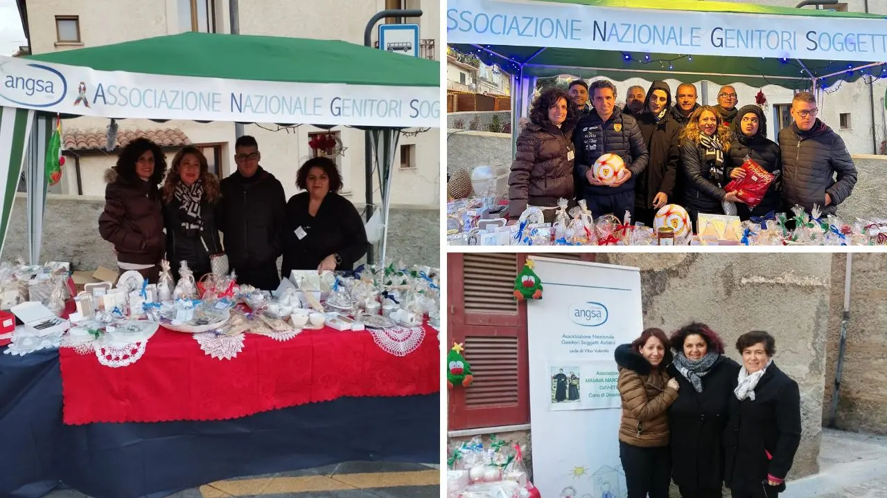 Mercatini di Natale nel Vibonese, consensi per lo stand dell’associazione genitori persone con autismo