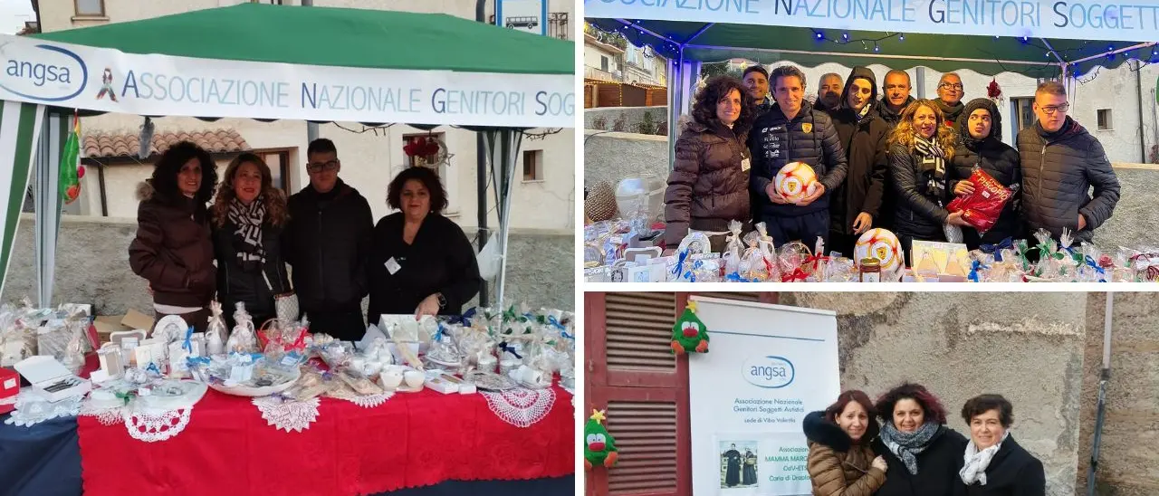 Mercatini di Natale nel Vibonese, consensi per lo stand dell’associazione genitori persone con autismo