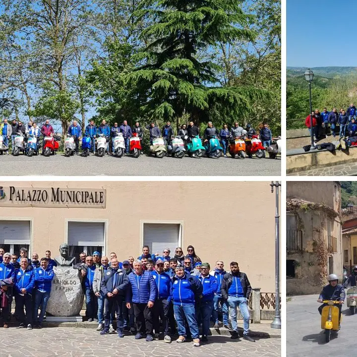 Vespaclub Rizziconi fa tappa a Monterosso e all’oasi Wwf del lago Angitola