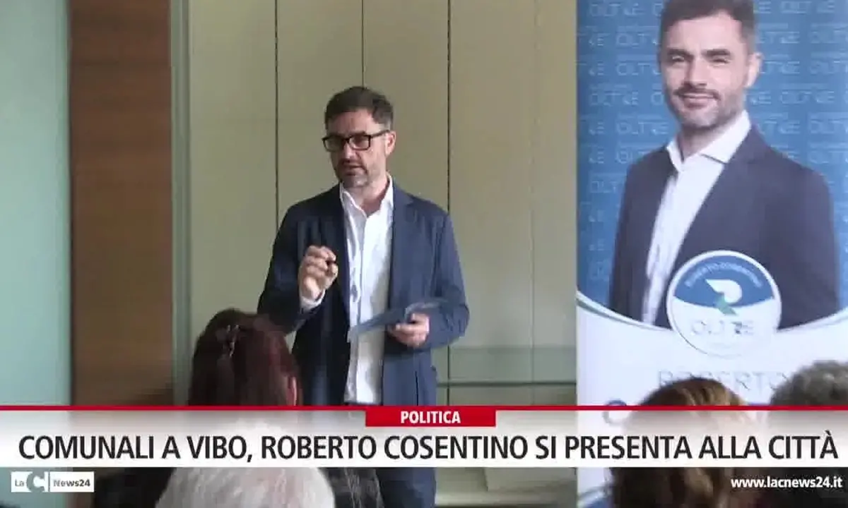 Comunali a Vibo, il candidato a sindaco Cosentino: «Darò un volto nuovo alla città» - Video