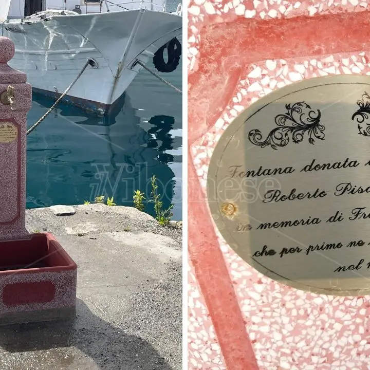 Restaurata l’antica fontanella del porto di Vibo Marina, silenziosa testimone della storia dello scalo