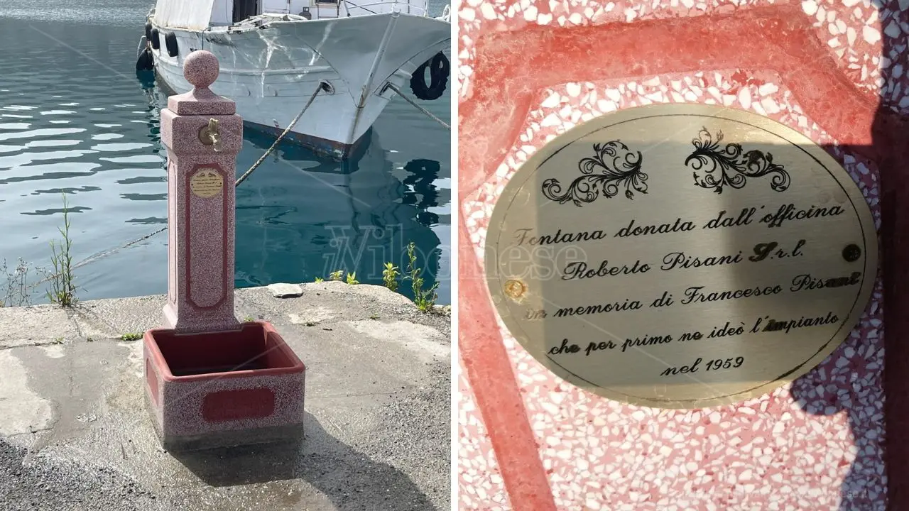 Restaurata l’antica fontanella del porto di Vibo Marina, silenziosa testimone della storia dello scalo
