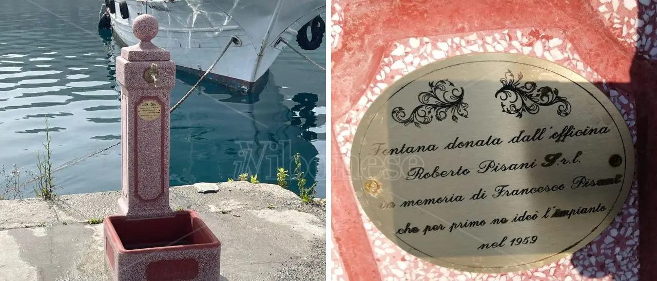Restaurata l’antica fontanella del porto di Vibo Marina, silenziosa testimone della storia dello scalo