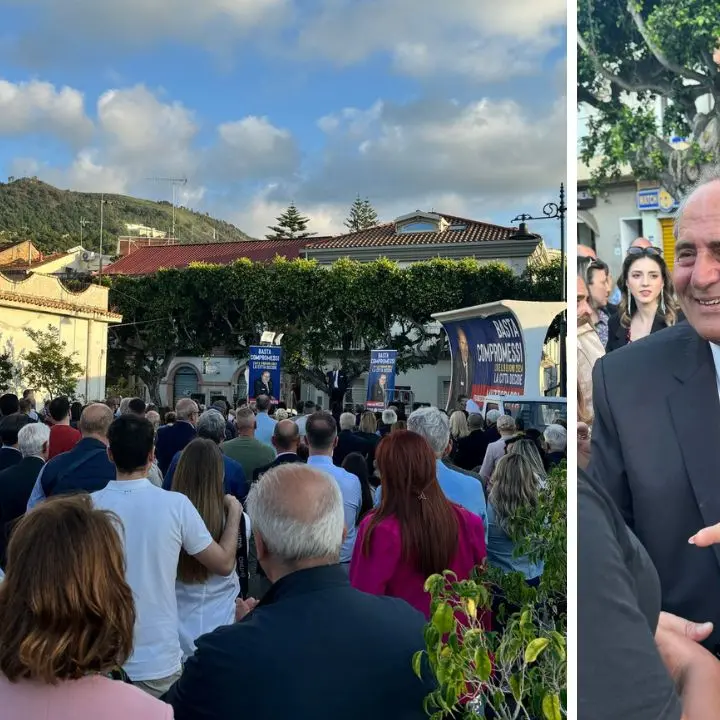 Muzzopappa arringa la folla a Vibo Marina: «Mandiamo a casa i tiranni, anche quelli che hanno asfaltato la brava Limardo»