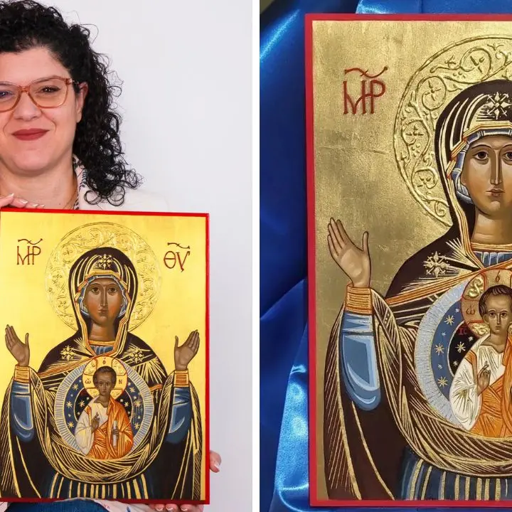 L'artista di Ricadi Michela Ferrara si aggiudica il secondo posto al concorso nazionale di iconografia bizantina