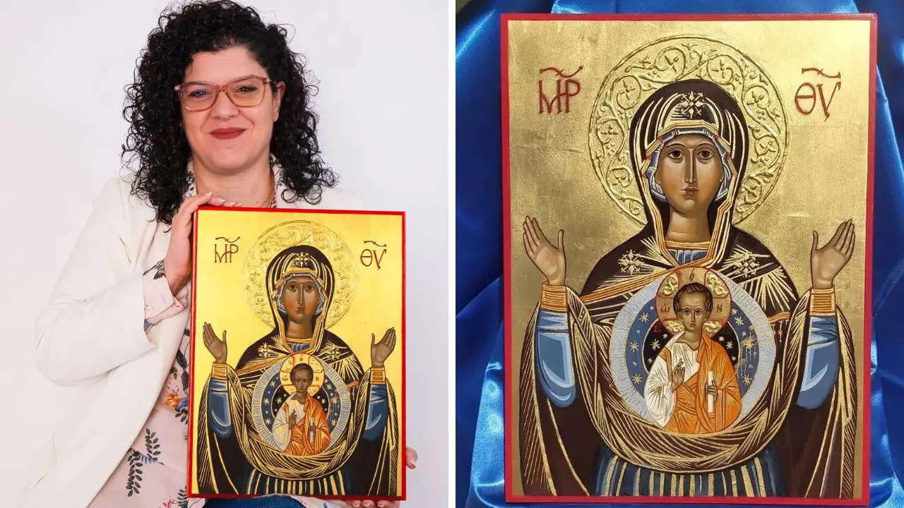 L'artista di Ricadi Michela Ferrara si aggiudica il secondo posto al concorso nazionale di iconografia bizantina