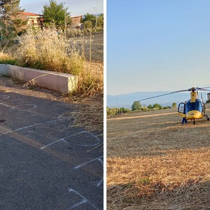 Mileto, lite tra vicini rischia di finire in tragedia: pensionato colpito alla testa, interviene l'elisoccorso