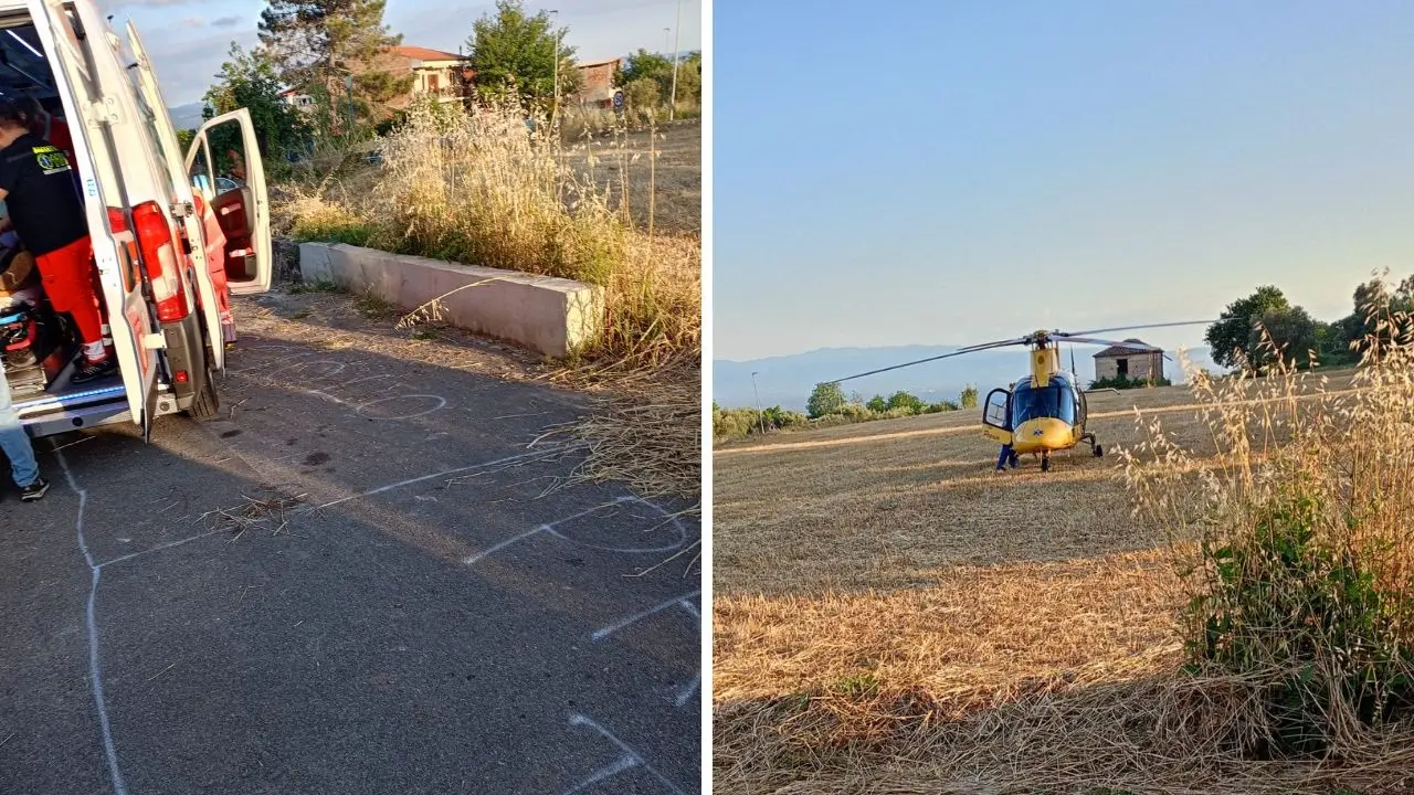 Mileto, lite tra vicini rischia di finire in tragedia: pensionato colpito alla testa, interviene l'elisoccorso