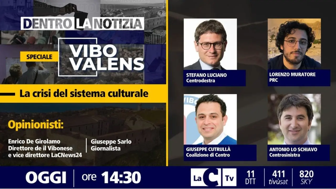 La crisi del Sistema cultura e le prospettive future, focus a Dentro la notizia con lo speciale Vibo Valens