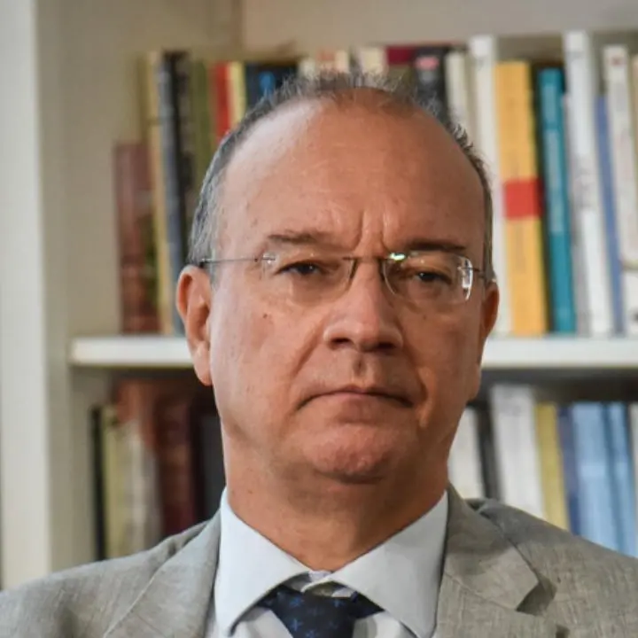 Il ministro dell'Istruzione Giuseppe Valditara oggi pomeriggio al Galluppi di Tropea
