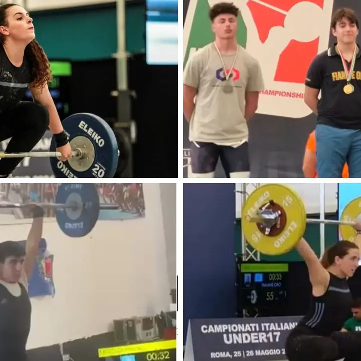 Pesistica, due giovani atleti delle Fiamme Oro di Vibo sono campioni italiani Under 17 e Under 13