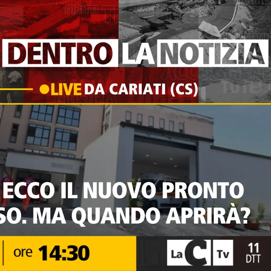 Il nuovo pronto soccorso di Cariati tra ritardi e prospettive future: focus a Dentro la notizia