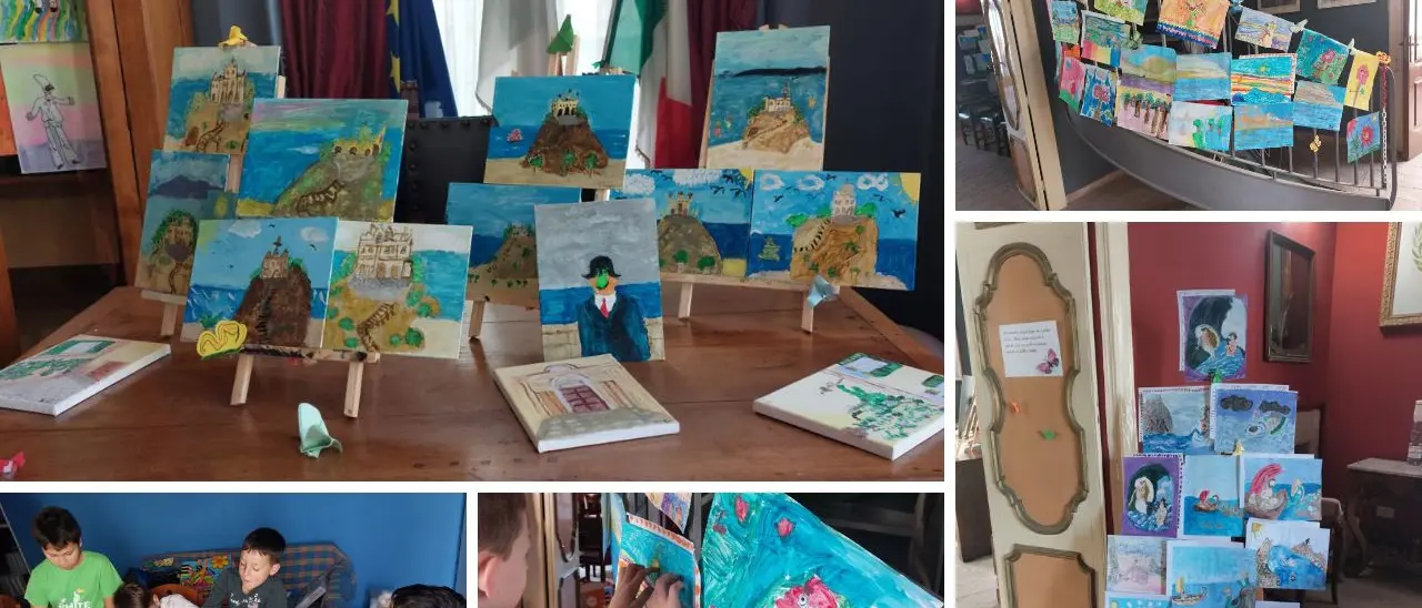 Tropea, le opere dei piccoli aspiranti artisti in mostra all’Antico sedile