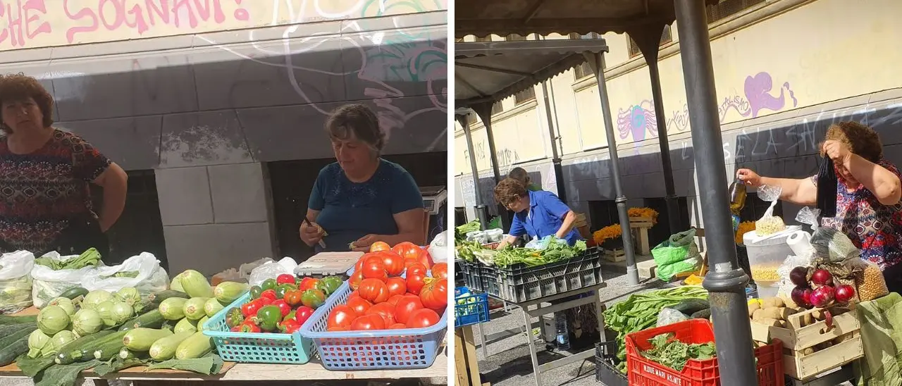 Vibo, mercato coperto… sotto al sole. Le polemiche si placano a metà: «L'assessore ci ha tranquillizzati, vedremo»