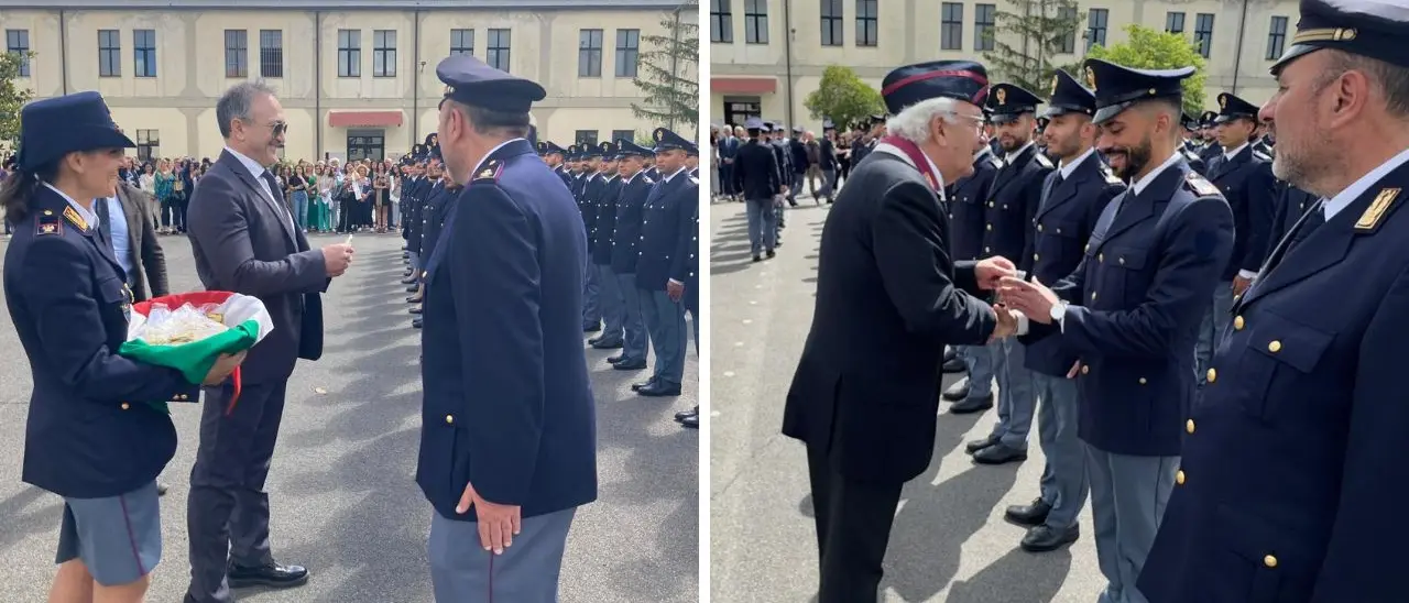 Vibo, alla Scuola di Polizia la consegna degli alamari ai quasi 200 agenti del 225° corso