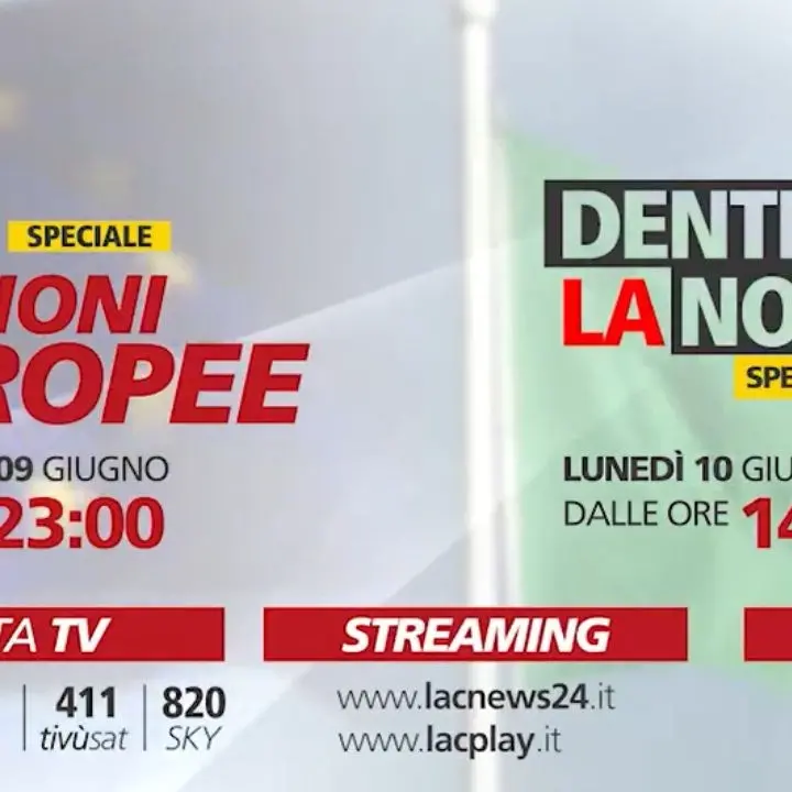 Elezioni europee e comunali, tutti gli aggiornamenti nella maratona targata LaC Tv