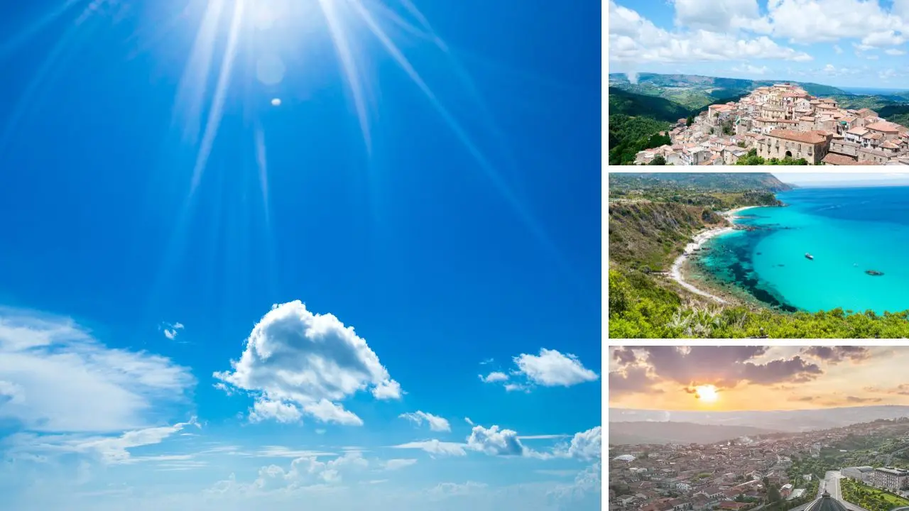 Meteo Vibonese: una settimana di cielo terso, sole e temperature dolci. Solo di notte farà più freddo
