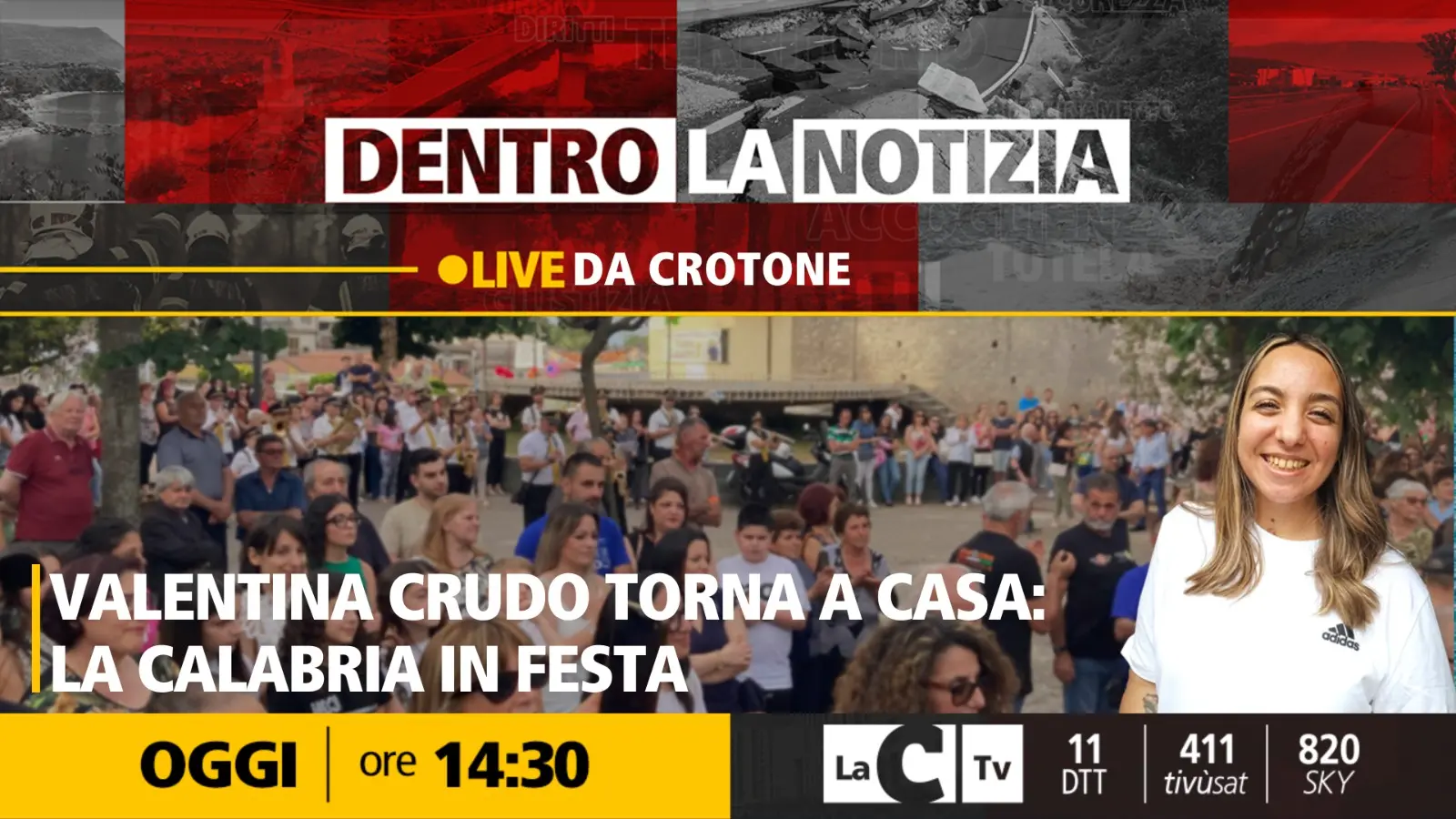 Il ritorno alla vita, nelle parole e nelle emozioni di Valentia Crudo. Oggi alle 14:30 su LaC con Dentro la Notizia
