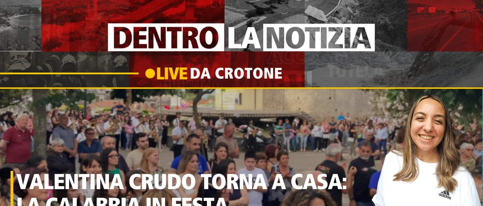 Il ritorno alla vita, nelle parole e nelle emozioni di Valentia Crudo. Oggi alle 14:30 su LaC con Dentro la Notizia