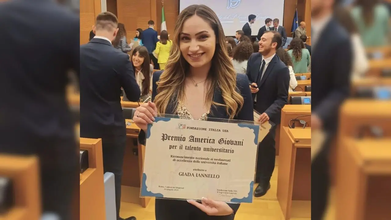 Fondazione Italia Usa, alla vibonese Giada Iannello il premio \"America Giovani\"