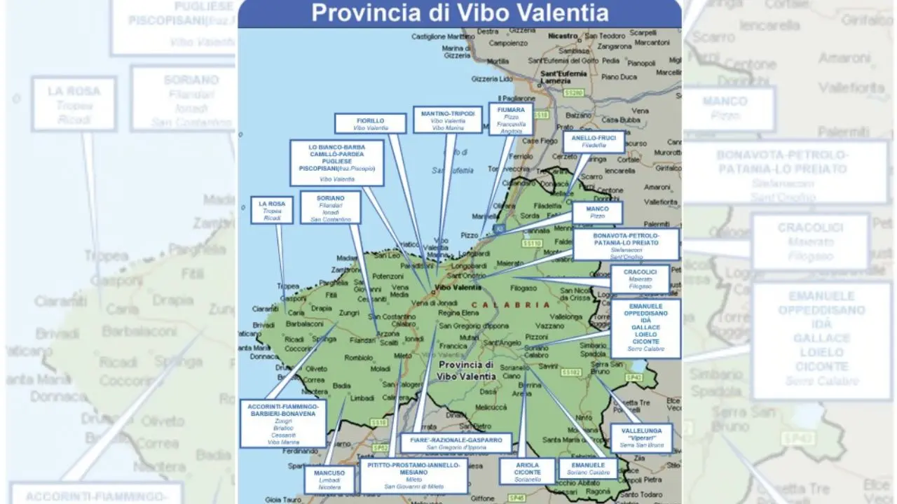 'Ndrangheta, la geografia delle cosche nel Vibonese secondo la Dia: Mancuso egemoni, ecco gli altri clan dalle Serre alla costa