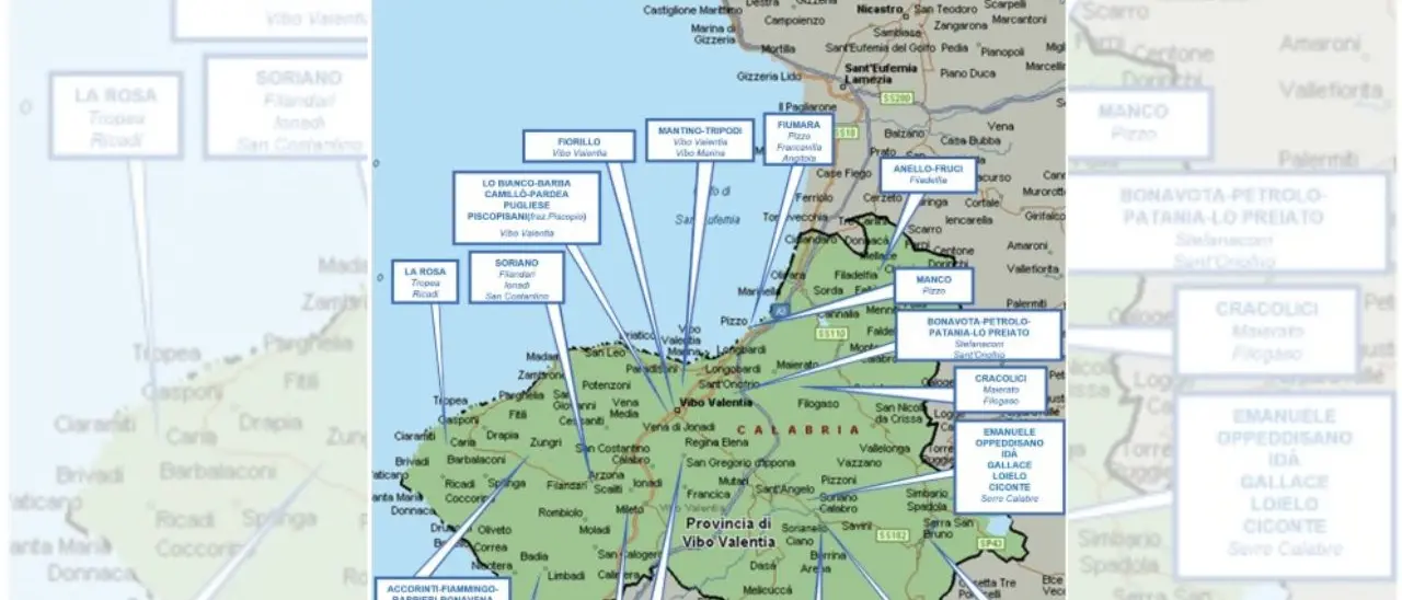 'Ndrangheta, la geografia delle cosche nel Vibonese secondo la Dia: Mancuso egemoni, ecco gli altri clan dalle Serre alla costa
