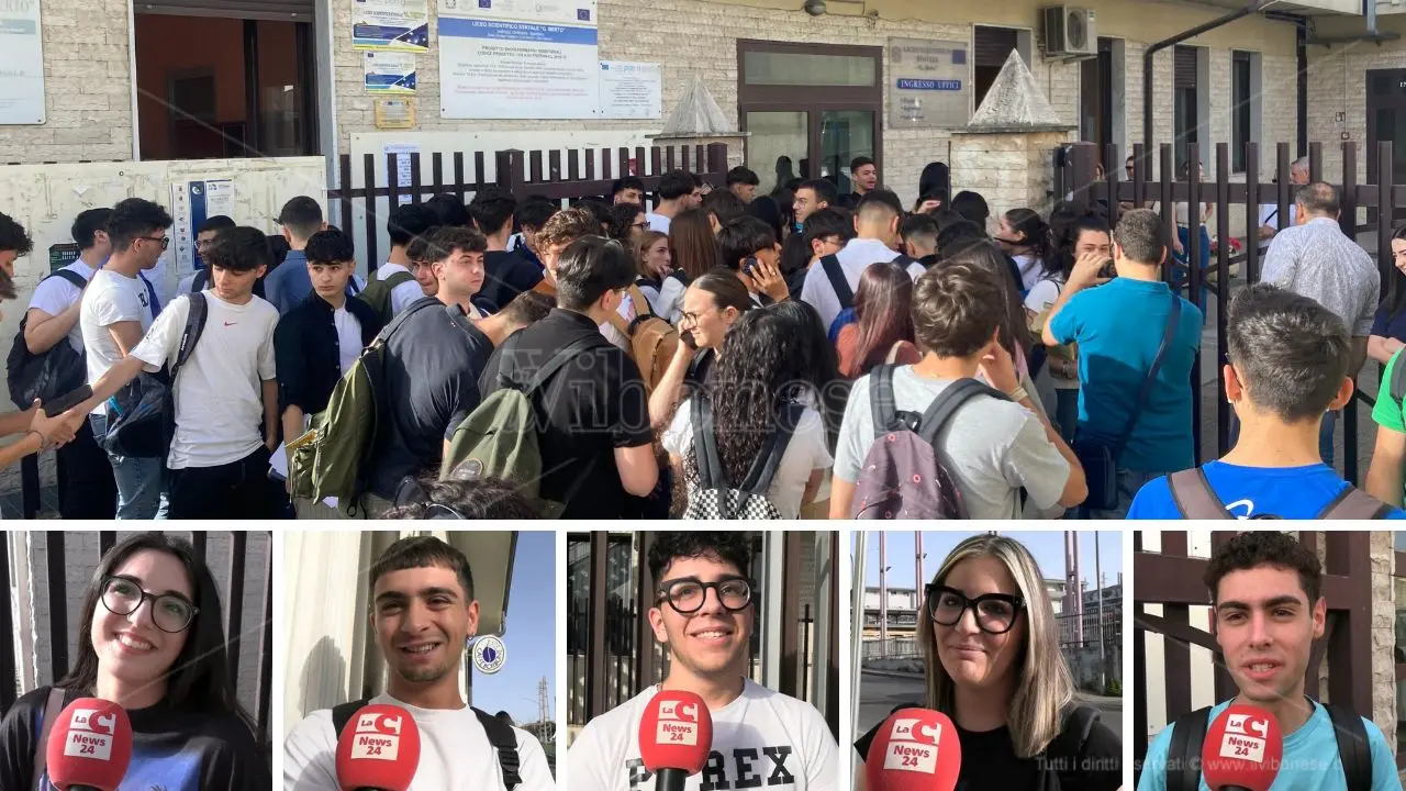 Maturità 2024, le emozioni e le voci degli studenti vibonesi: «Si chiude un capitolo importante». Ecco le tracce della prima prova - Video