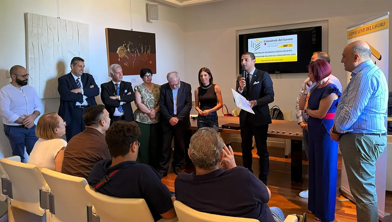Vibo, si riunisce l'assemblea dell'Ordine dei consulenti del lavoro: accolti i nuovi iscritti