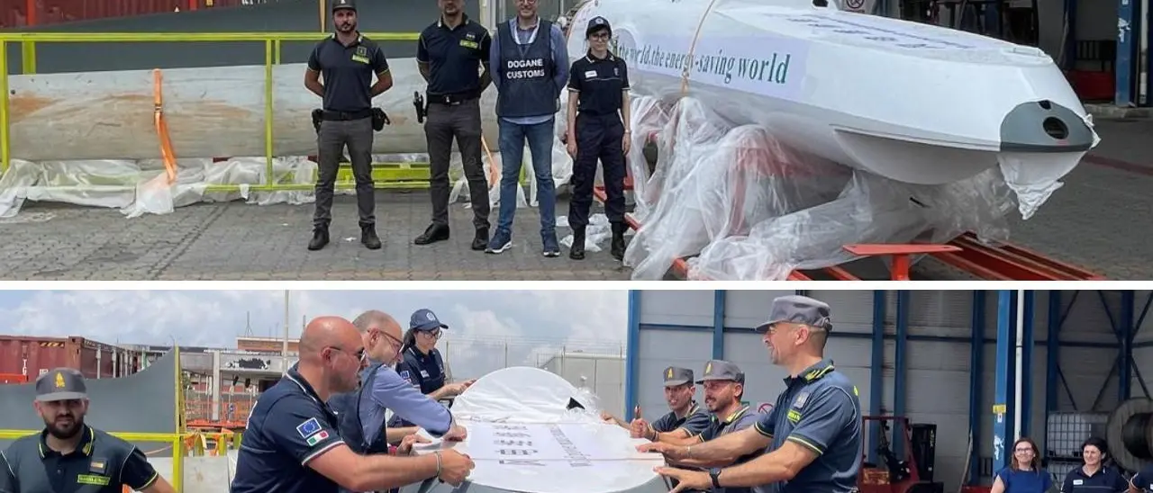 Droni da guerra camuffati da pale eoliche: sequestrati 6 container nel porto di Gioia Tauro