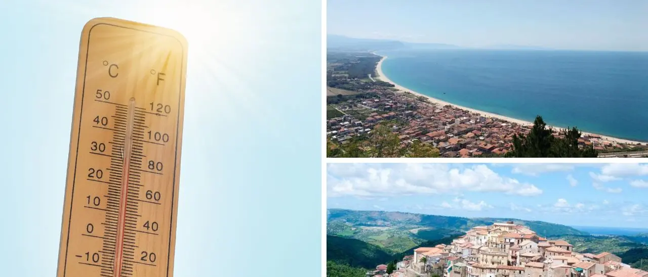 Meteo Vibonese, torna il caldo africano: afa lungo le coste, clima torrido nelle aree interne con picchi di 39°