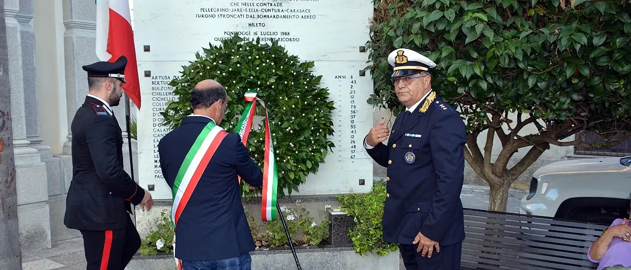 A Mileto ricordati gli 81 anni dalla strage di Carasace in cui persero la vita 39 civili in fuga dai bombardamenti