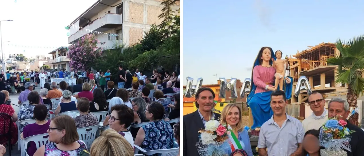 A Gioia Tauro la statua della Madonna di Polsi realizzata dall’artista vibonese Gaudioso: «Grande emozione»