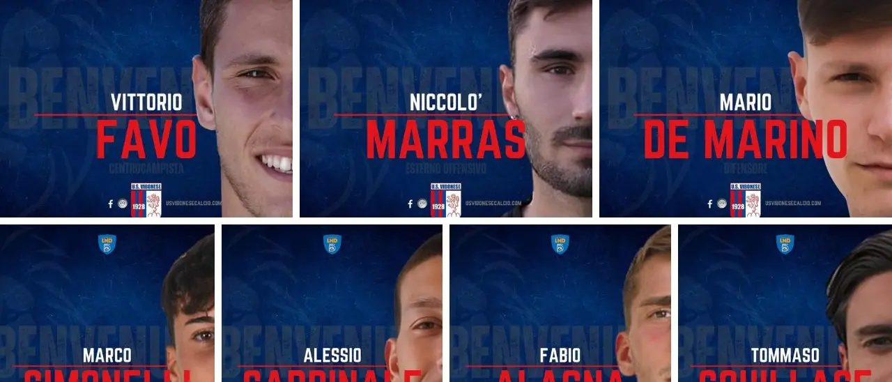 Mercato, la Vibonese avvia la rivoluzione e annuncia ben sette nuovi acquisti. Il nuovo organico prende forma