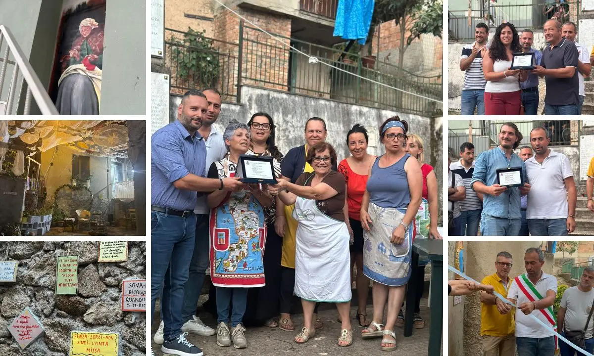 Melicuccà di Dinami omaggia le tradizioni del passato e l'arte tessile: nasce il rione Calzetta -Video