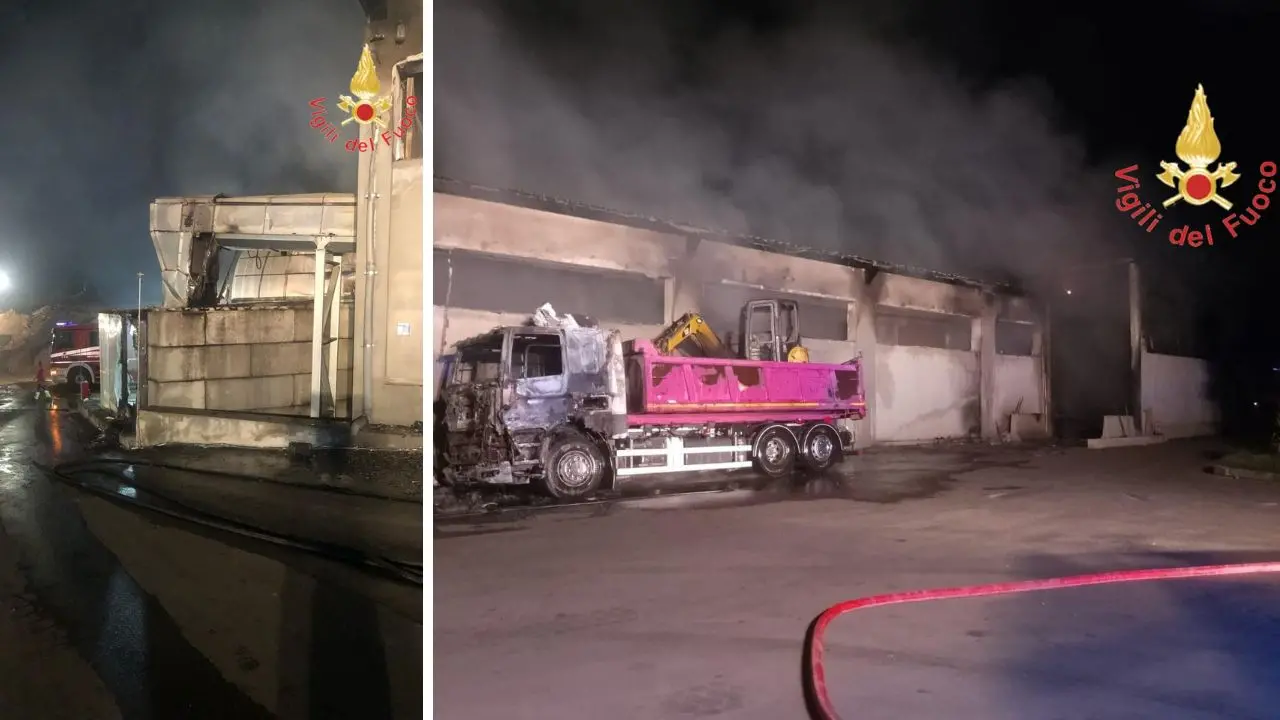 Incendio nel Reggino, a fuoco un capannone adibito a raccolta e smaltimento di rifiuti