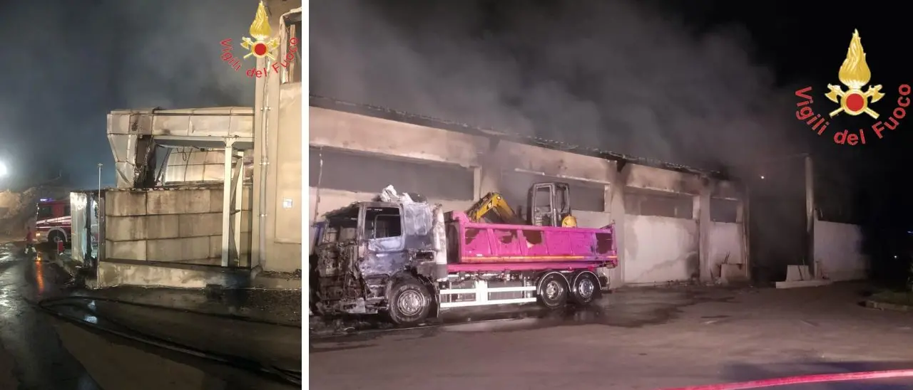 Incendio nel Reggino, a fuoco un capannone adibito a raccolta e smaltimento di rifiuti