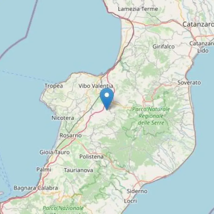 Terremoto nel Vibonese con epicentro a Dasà, forte scossa di magnitudo 3.5: paura in tutta la provincia
