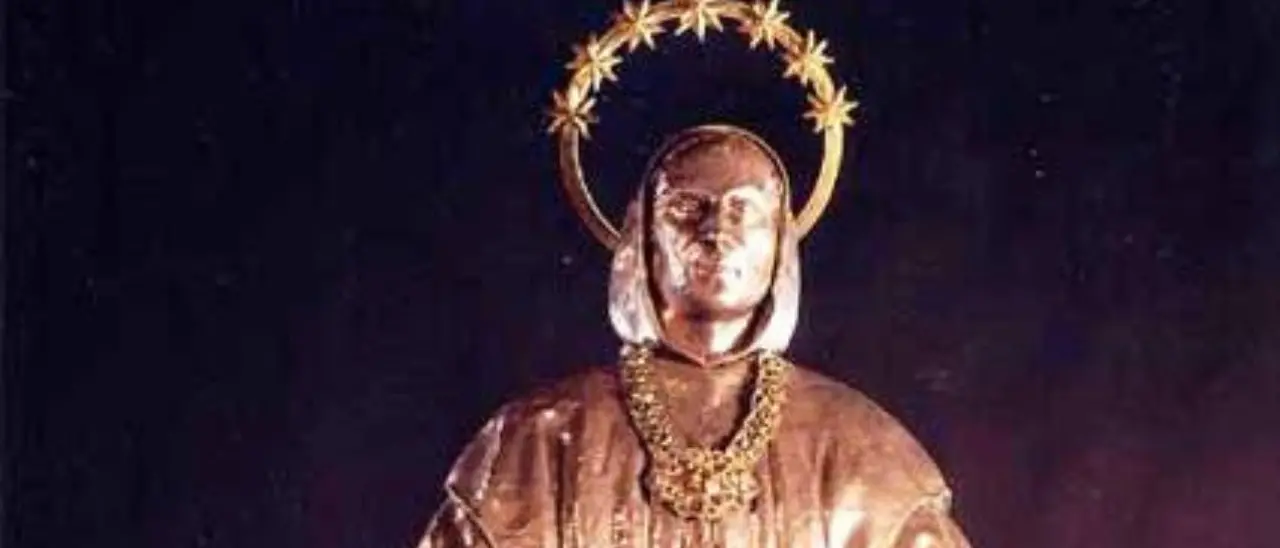 Il busto di San Bruno pronto per essere accolto nella chiesa dell'Addolorata in vista del Giubileo