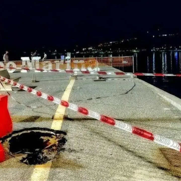 Vibo Marina, si apre una voragine sulla centrale banchina Fiume del porto