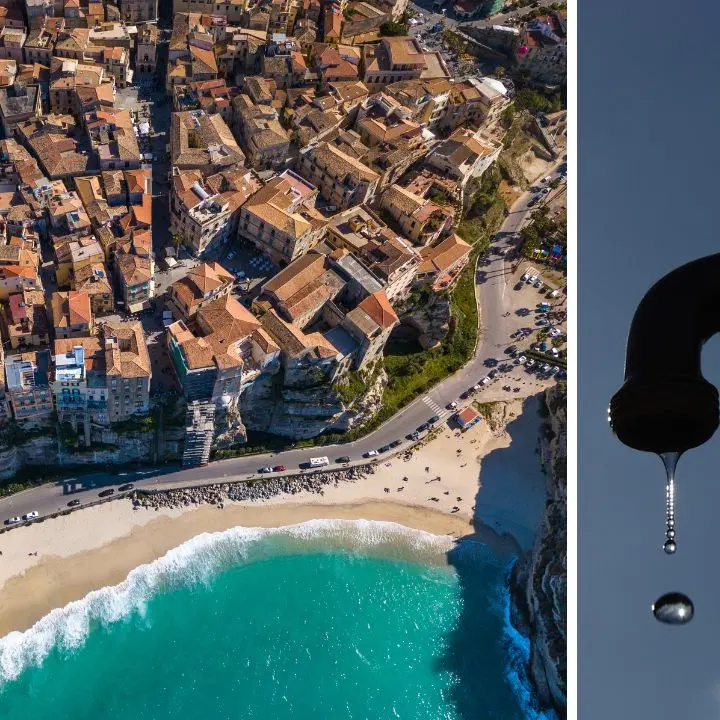 Tropea, da una settimana manca l'acqua nelle zone alte e al Carmine: portata idrica dimezzata, Sorical cerca gli allacci abusivi
