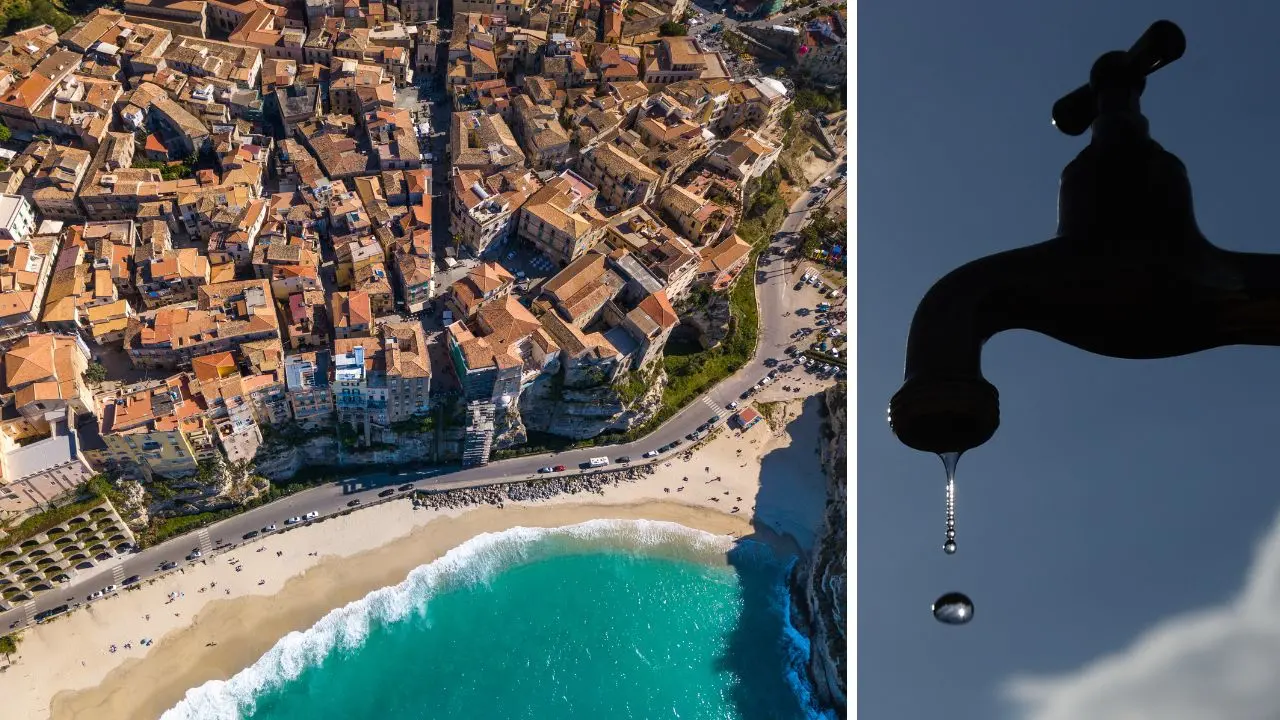 Tropea, emergenza idrica come dopo un terremoto: attivato il Coc, la Protezione civile interviene con le autobotti