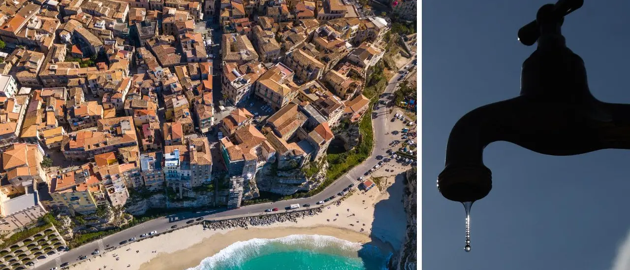 Tropea, emergenza idrica come dopo un terremoto: attivato il Coc, la Protezione civile interviene con le autobotti