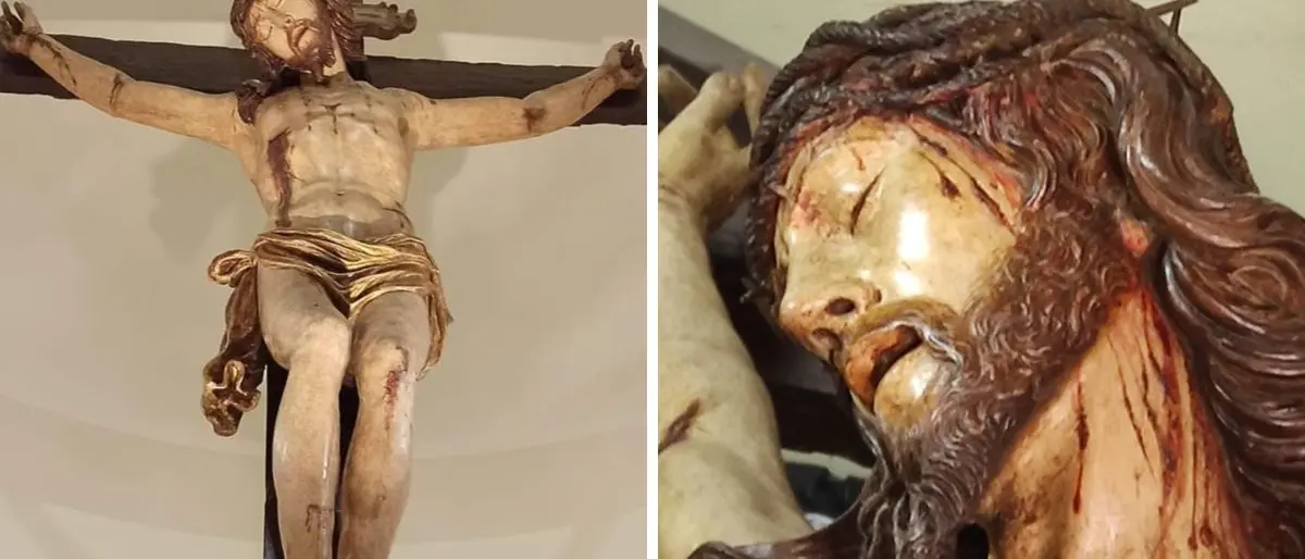Il crocefisso di Dasà torna a splendere dopo il restauro: le fasi del ripristino dell’opera seicentesca