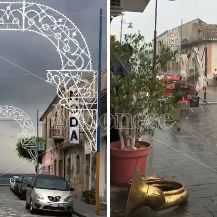 Vibo Marina sferzata dal maltempo, a rischio la festa della Madonna: «Se non piove si fa» - VIDEO