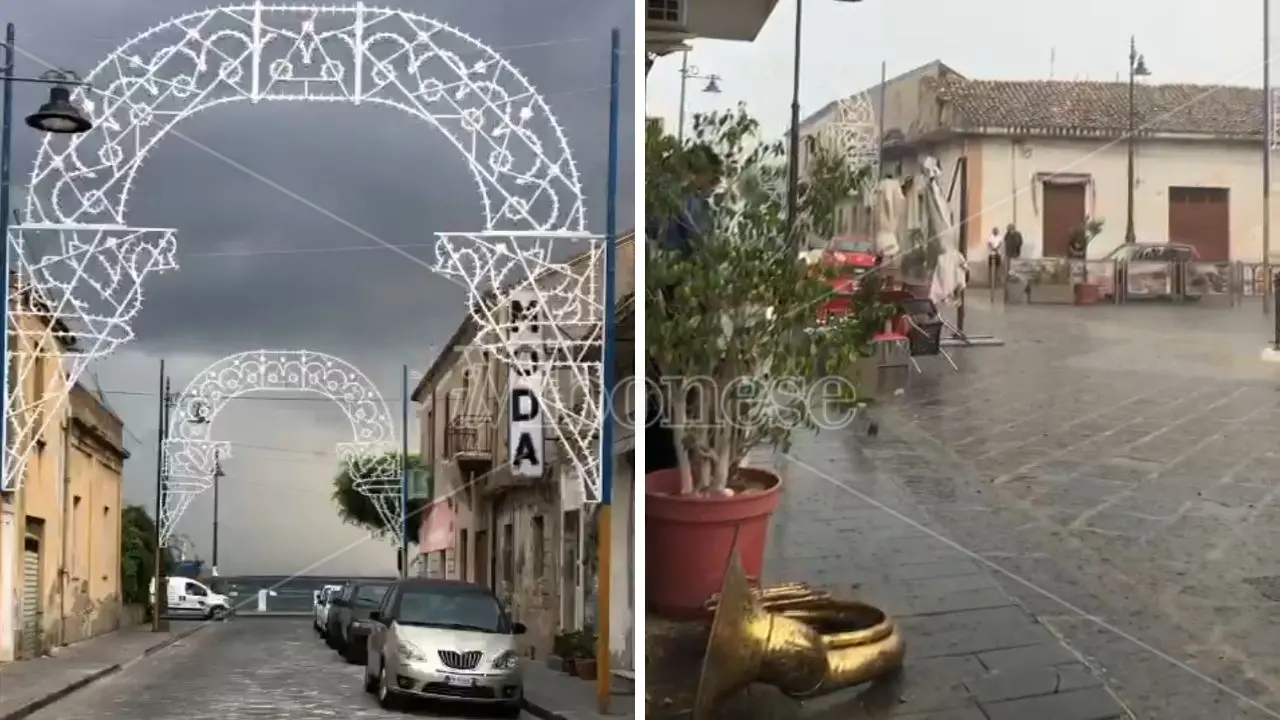 Vibo Marina sferzata dal maltempo, a rischio la festa della Madonna: «Se non piove si fa» - VIDEO