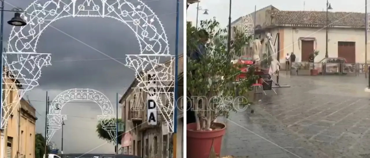 Vibo Marina sferzata dal maltempo, a rischio la festa della Madonna: «Se non piove si fa» - VIDEO